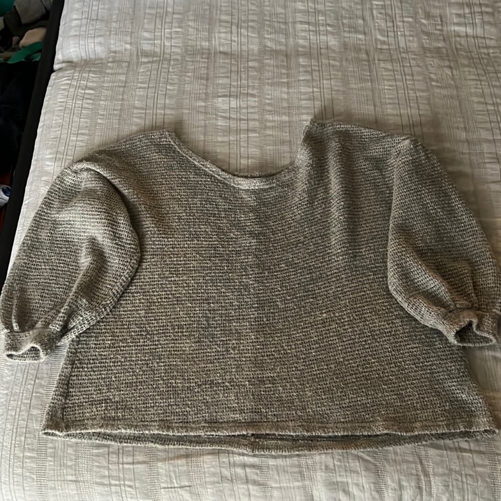 Chic Soul one shoulder 3/4 sleeve sweater top